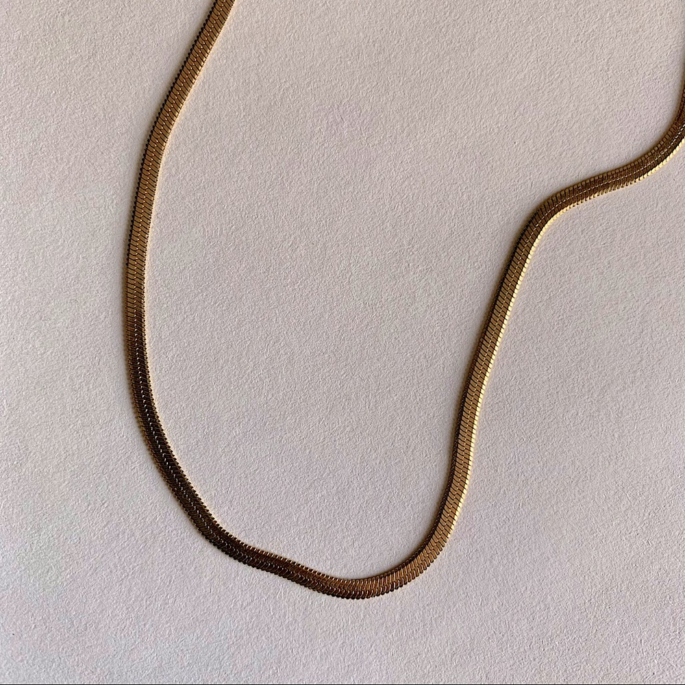 Cali Tiger Gold Plated Liquid Chain Necklace